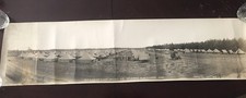 Foto panorámica vintage del ejército Campamento McCoy maniobras del ejército 1940-Camp Life