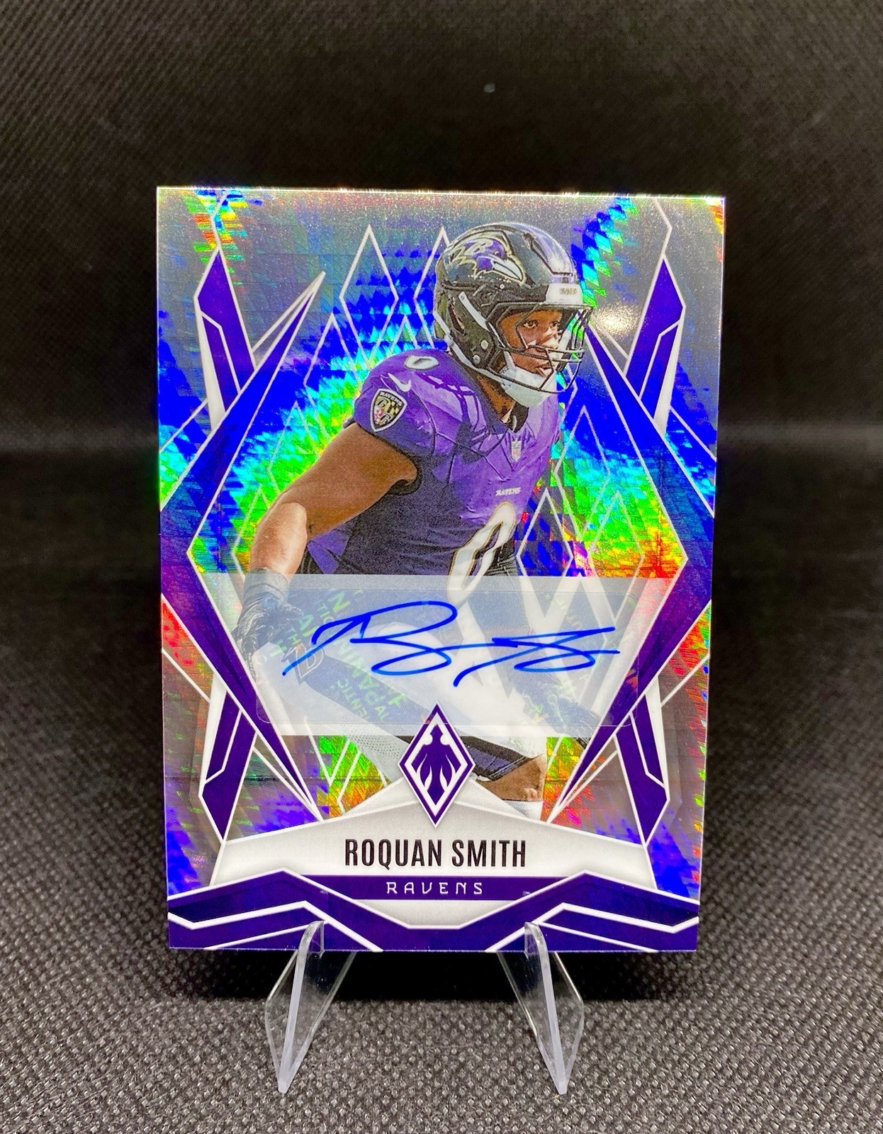 2025 Panini Phoenix - Roquan Smith #96 Blue Autographs /49 (AU)