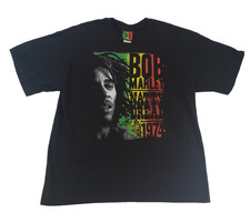 Bob Marley Graphic T-Shirt Jamaica Collection Reggae 100 Cotton USA Sz Men's XL