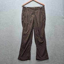 The North Face Women Pants 8 Brown Chino Outdoor Hiking Logo 30" Inseam