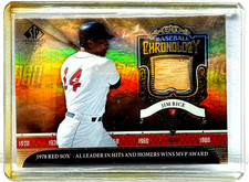 Jim Rice 2006 SP Legendary Cuts Bat Relic Baseball Chronology Red Sox