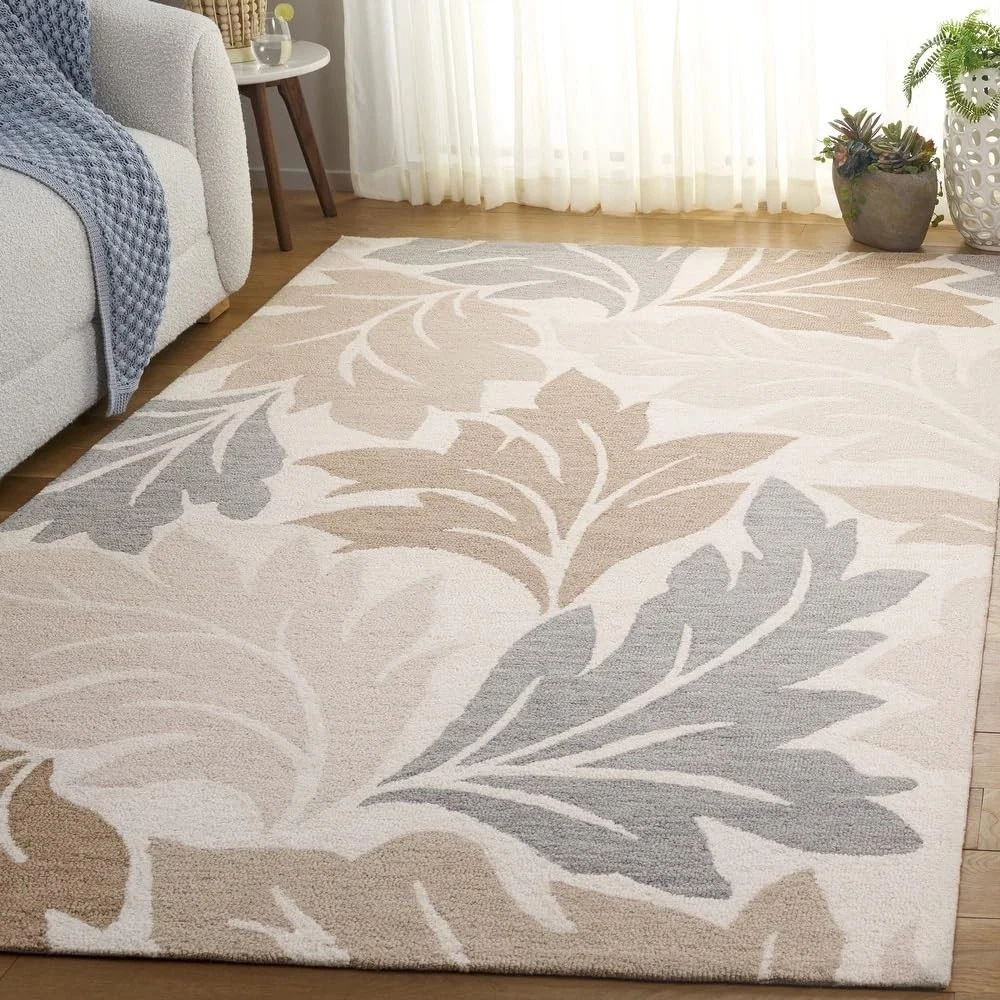 Modern Style Wool Area Rug Hand-Tufted Carpet for Living Room
