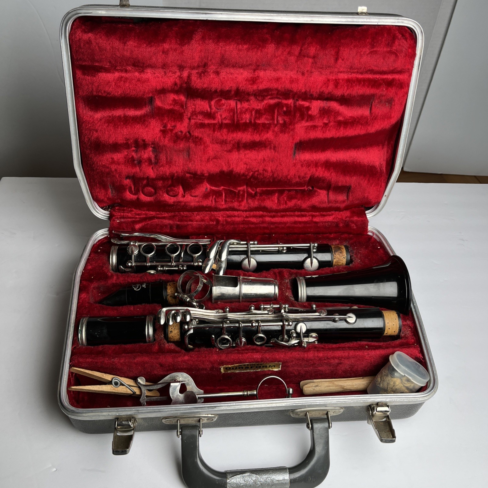 Vtg Selmer Clarinet 263184 Gale Hollywood 4M Mouthpiece & Selmer Case 70s France