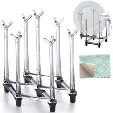 Retractable Cup Drying Rack, Drinking Glass and Sports Bottle Drainer Stand, ...