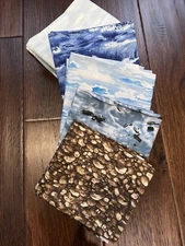 MODA Modascapes Landscape Cotton Fabric Stones, Sky, Water - 18 Fat Quarters