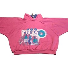 Vtg 90s OshKosh B'gosh Graphic Mock Neck Sweatshirt Pullover M 10-12 USA Made