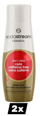 2 x SodaStream Classic Diet Cola Caffeine Free, 440 milliliters - FREE SHIPPING