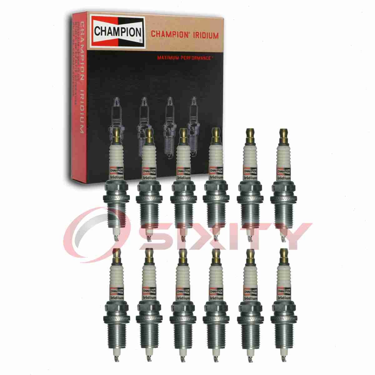 12 pc Champion Iridium Spark Plugs for 1988-1998 BMW 750iL 5.0L 5.4L V12 ec
