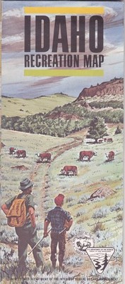 1966 Bureau of Land Management Idaho Recreation Map Brochure