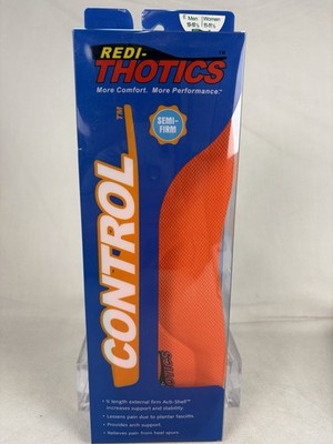 Redi-Thotics Semi Firm Control Orthotic Inserts  Men 10-10 1/2 Women 11-11 1/2