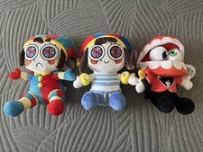The Amazing Digital Circus Plush Lot TADC Pomi, Beach Pomni and Caine WITH TAG