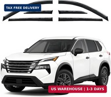 Rain Guards Window Visors for Nissan Rogue 2021-2025 6Pcs Chrome Safe RAIN Out