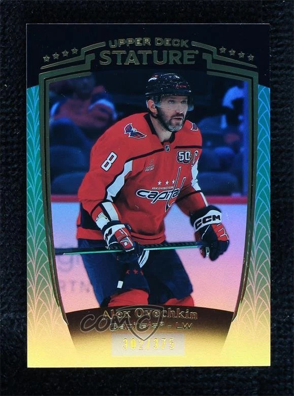2024-25 Upper Deck Stature Green 302/375 Alex Ovechkin #14