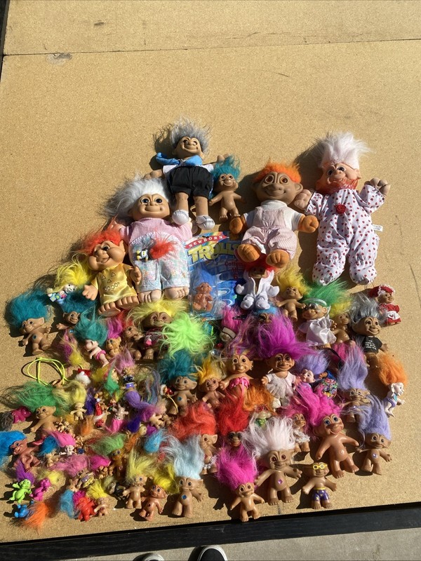 Lot Of 88 Vintage Troll Dolls 