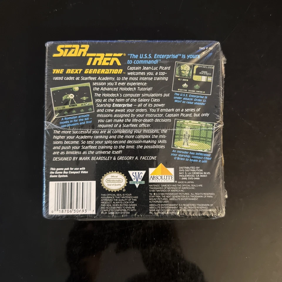 Star Trek: The Next Generation (Nintendo Game Boy, 1993) Factory Sealed READ - Image 2 of 4