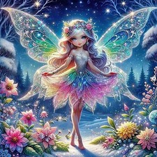 Diamond Art Kits for Adults-Round Full Drill 5D Fairy Diamond Painting Kits