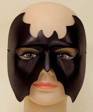 BLACK SATIN BAT VENETIAN EYE MASK ADULT MASQUERADE HALLOWEEN COSTUME ACCESSORY