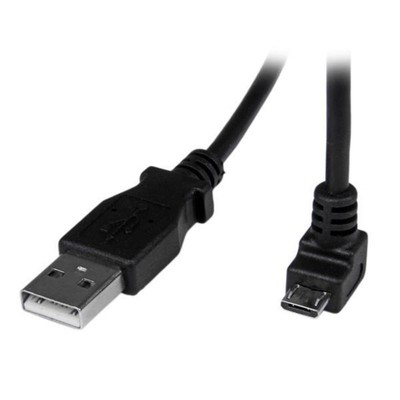 StarTech 2,0 m USB 2.0 A auf Micro USB B Kabel abgewinkelt schwarz Ladekabel