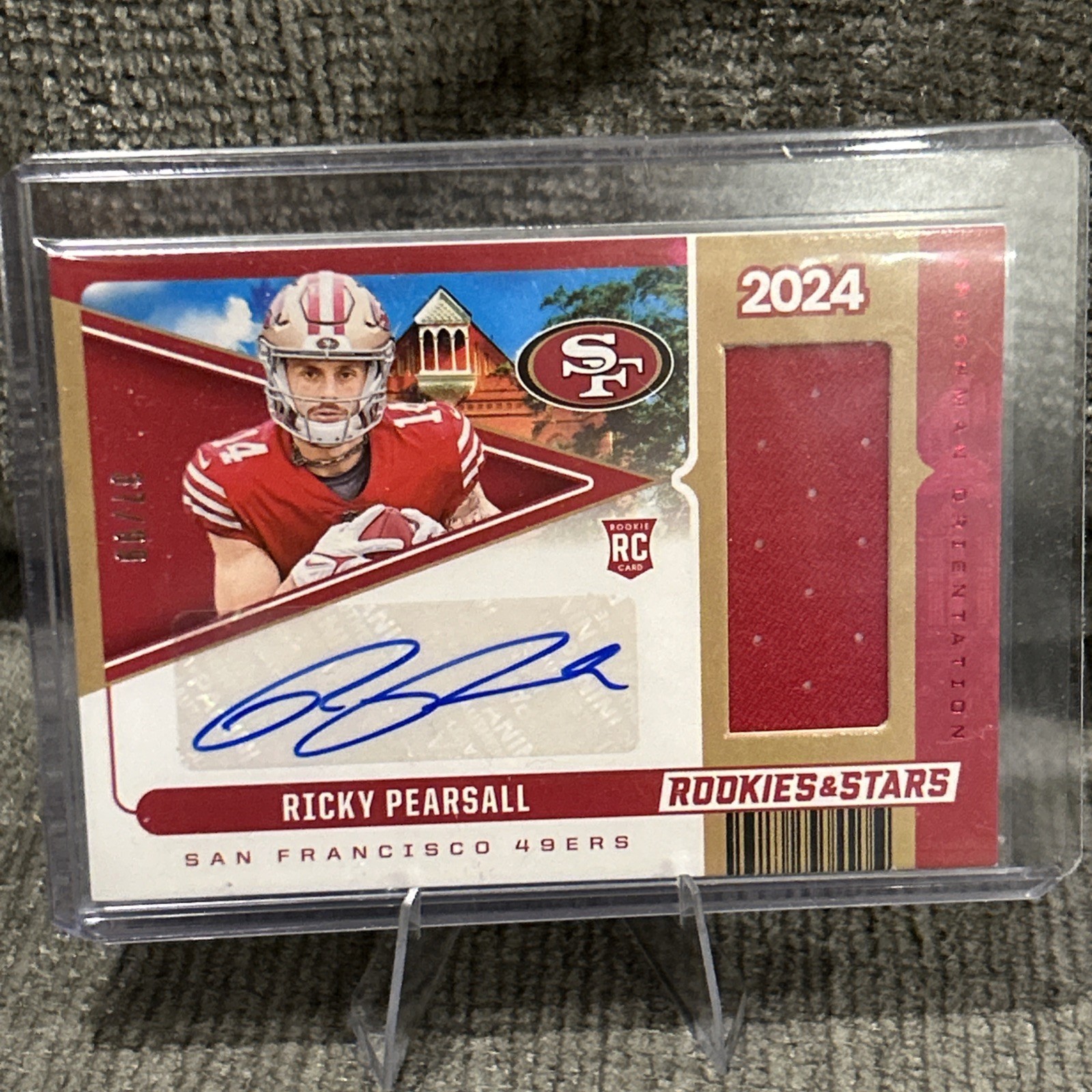 Ricky Pearsall Panini Rookies & Stars Freshman Orientation Autograph Relics #FORPL Base