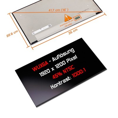 16'' Display matt passend für Lenovo ThinkPad T16 G3 Type 21MQ 1920x1200 WUxGA