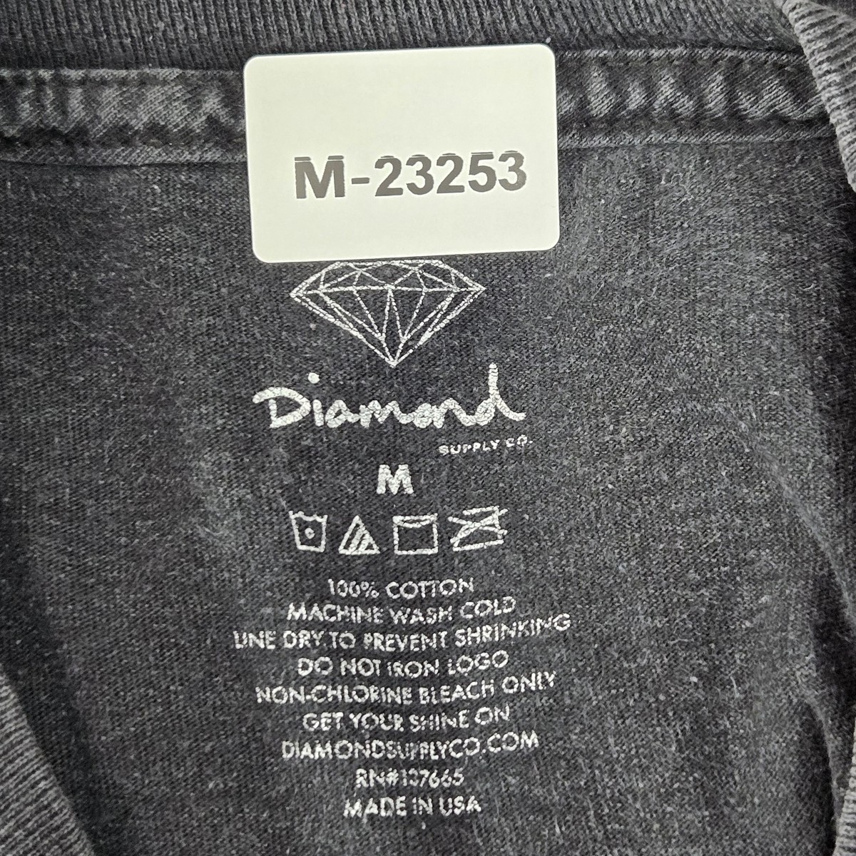 Diamond Supply Co. Men Shirt M Black City Ol Dirty Bastard Rap Hip
