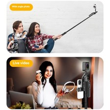 Auto Face Tracking Tripod, 360 Degree Smart Rotation Selfie Stick That Follows M