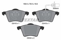 Textar Bremsbelagsatz, Scheibenbremse 2341801 FüR Ford Seat VW