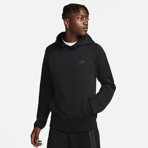 Nike Sportswear Tech Fleece Knit Pullover Black Hoodie FB8016-010 Men's Size S - 第 1/5 張圖片