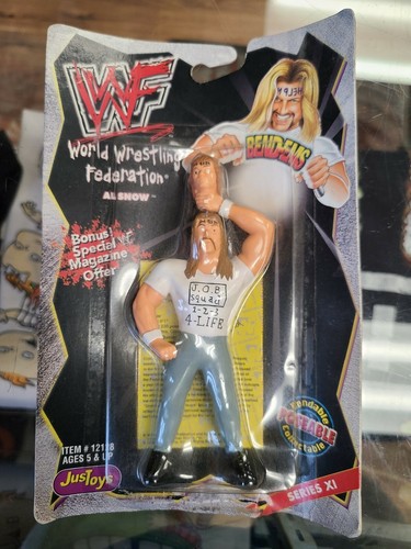 1999 JusToys Bend-Ems WWF Series XI Al Snow Bendab...