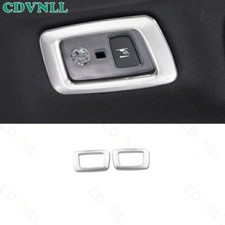 Para Volvo XC60 2018-24 Acero Plateado Techo Luz de Lectura Trasera Marco Cubierta Borde