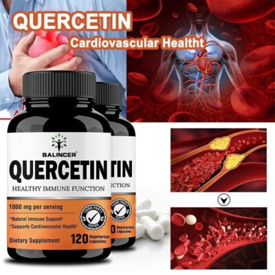 Quercetin 1000Mg - Supports Cardiovascular Health and Immune Function