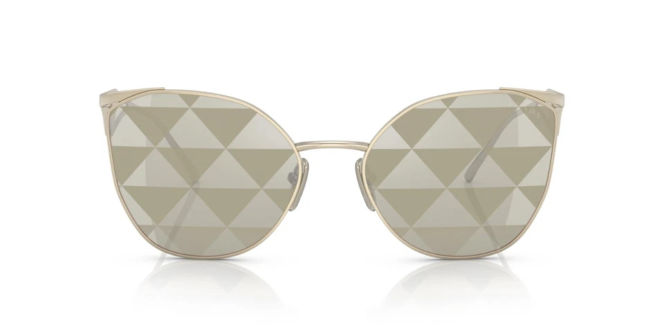 Gafas de sol Prada PR 50ZS oro claro/marrón claro espejadas (ZVN-04T) Foto 2 de 3