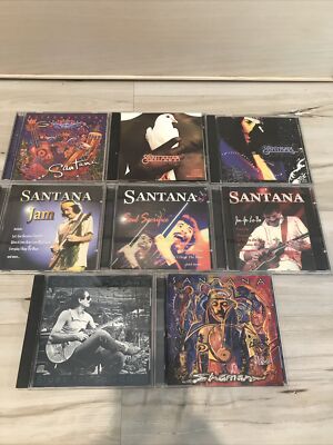 LOT OF 8 CDs Santana: Greatest Hits, Jam, Supernatural, Shaman, Blues, Soul
