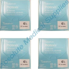 *200-Pairs* Cardinal Health Protexis PI Micro Surgical Size-6.5 Gloves 2D73PM65