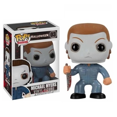 FUNKO POP ! MOVIES HALLOWEEN - (03) MICHAEL MYERS W / KNIFE FIGURE HORROR 9CM
