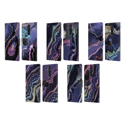 OFFICIAL MONIKA STRIGEL DREAM WAVES MARBLE LEATHER BOOK CASE FOR NOKIA PHONES