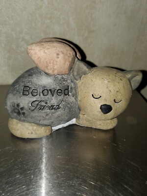 Beloved Friend Keepsake Angel Kitty Cat Kitten Memorial Rock Grave Marker