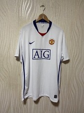 MANCHESTER UNITED 2008 2009 AWAY FOOTBALL SHIRT SOCCER JERSEY NIKE 287611-105