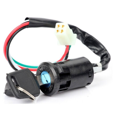 Universal Black Portable Rubber Ignition Switch Key Motorcycle Parts Accessories