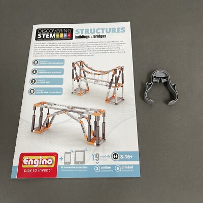 Engino Discovering Stem Structures Buildings & Bridges Manual and Remover