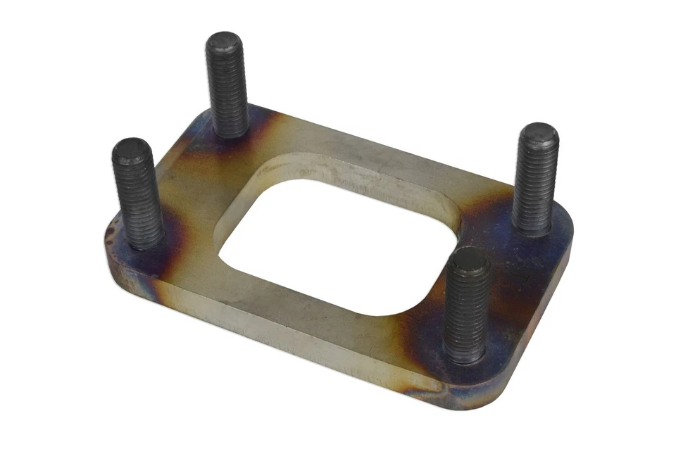 Bride de collecteur d'échappement T3 Turbo découpée au laser 10 mm en acier i... - Photo 2/3