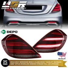 USA FACELIFT Maybach AMG Plug & Play LED Tail Light Set For 2014-17 W222 S Class