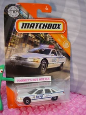 rare 2020 Matchbox '94 CHEVY CAPRICE CLASSIC #7🚓 white;NYPD 🚓 POLICE -protecto