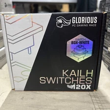 Glorious - Kailh Box White Mechanical Keyboard Switches - 120 Piece