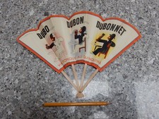 seltener ART DECO DUBONNET PAPIERFAN K&uuml;nstler Cassandre Adolphe Jean-Marie Mouron f