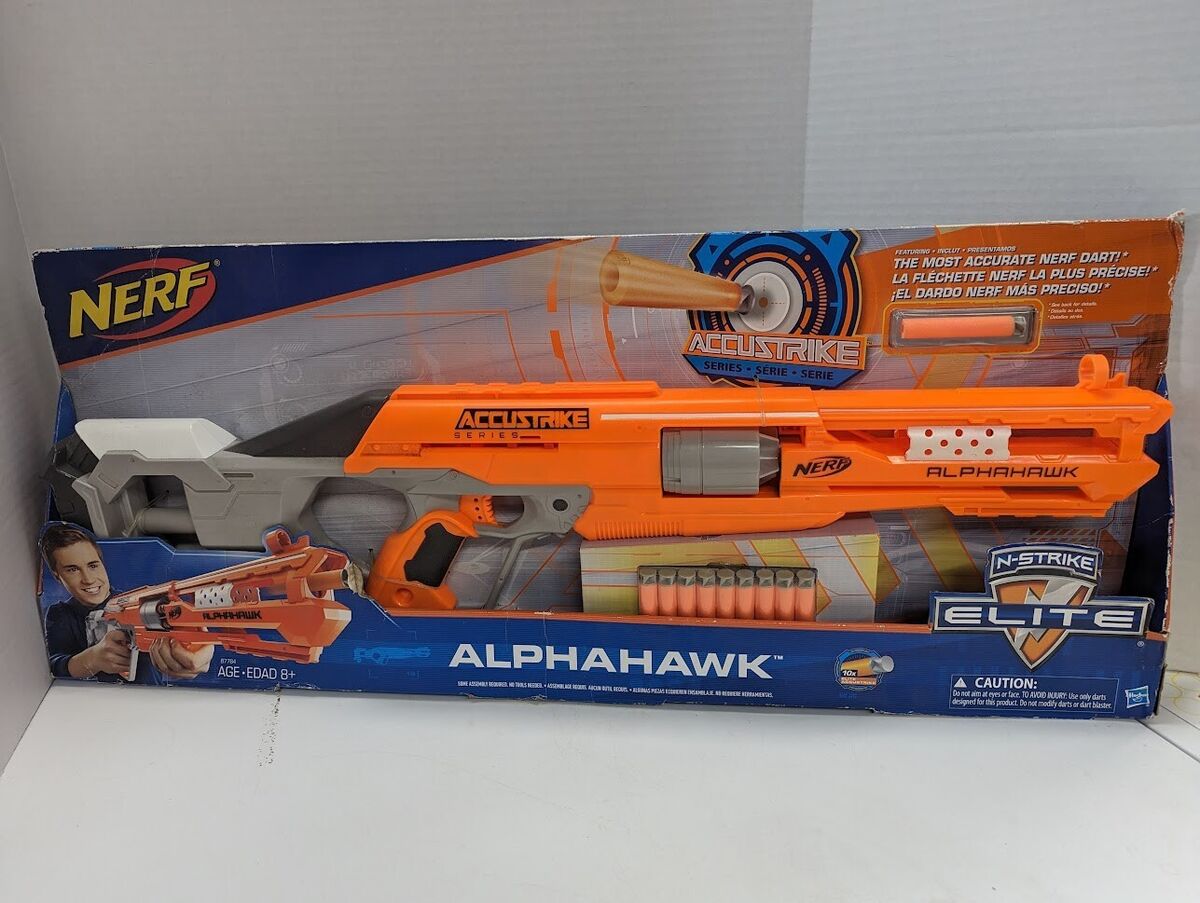 AlphaHawk (NERF N-Strike Elite Accustrike revolver dart sniper