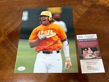 Jordan Beck Signed 8x10 Photo MLB Colorado Rockies NCAA Tennessee Volunteers JSA