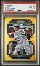 2022 Panini Prizm #247 Ichiro Gold Prizms /10 PSA 8