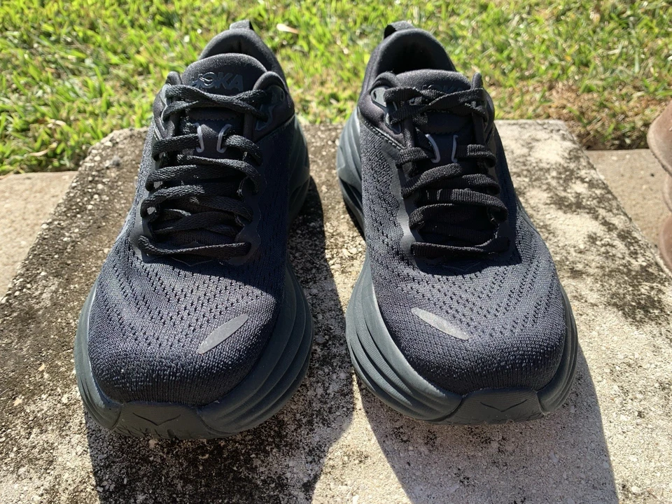 Size 5.5 B - Hoka One Bondi 8 Women's Black Road Running Shoes 1127952 BBLC - Image 4 of 4