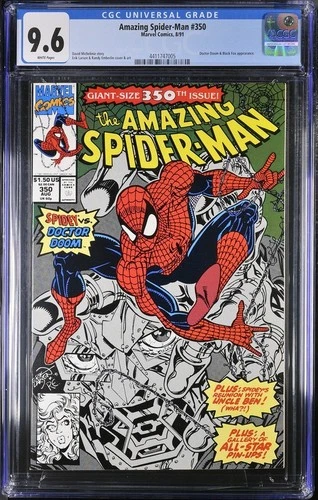 Amazing Spider-Man 350 CGC 9.6 NM+ White Pages  /